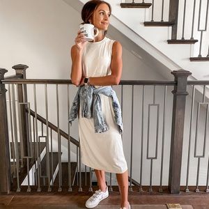 Everlane long weekend tank dress in canvas size large